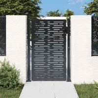 VidaXL Poort 100x150 cm met vierkant staal antracietkleurig - thumbnail