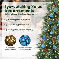 VidaXL Kunstmatige inklapbare kerstboom groen 210 cm pe en pvc - thumbnail