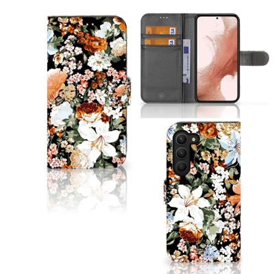 Hoesje voor Samsung Galaxy S23 Dark Flowers Hoesje voor Samsung Galaxy S23 Dark Flowers