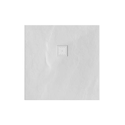 Douchebak Sanitop Just Creating Relievo Crag 90x90 cm Mat Wit Douchebak Sanitop Just Creating Relievo Crag 90x90 cm Mat Wit