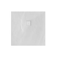 Douchebak Sanitop Just Creating Relievo Crag 90x90 cm Mat Wit - thumbnail