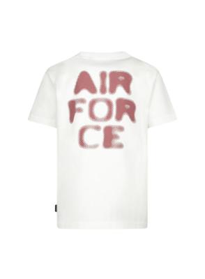 Hazy Round T-Shirt White\Sienna Backprint