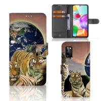 Samsung Galaxy A41 | Telefoonhoesje | Met pasjeshouder | Roofdieren - thumbnail