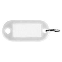 Sleutellabel Pavo kunststof wit 100 stuks - thumbnail