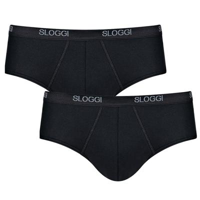 Sloggi men Basic zwart Midi 2 pack