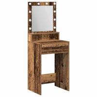 Kaptafel met lade Oud Hout 50 x 41 x 135 cm Bewerkt hout - thumbnail