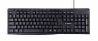 Multimedia toetsenbord zwart USB US Layout - thumbnail