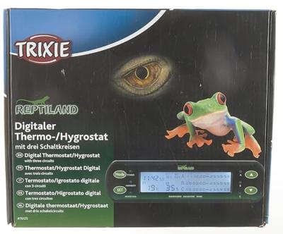 TRIXIE REPTILAND THERMOMETER / HYGROSTAAT DIGITAAL 3 SCHAKELINGEN 16X4 CM