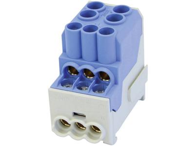 HoraeTec 080010-1-4 Onderverdeelblok Blauw 1-polig