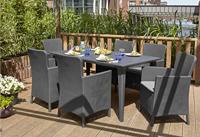 Tuintafel Lima antraciet 160 cm - thumbnail