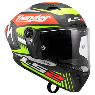 LS2 integraalhelm "ff805 thunder carbon gp aero replica zwart". helmet ff805 thunder gp aero rep.black xxl