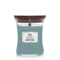 WoodWick evergreen cashmere medium candle - thumbnail