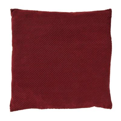 Kussen met blokjes - bordeauxrood - 60x60 cm