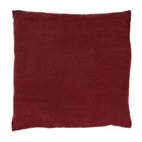 Kussen met blokjes - bordeauxrood - 60x60 cm - thumbnail