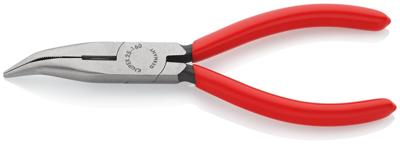 Knipex 25 21 160 Platte rondbektang Elektronica en fijnmechanica 40° gebogen Vanadium elektrostaal 160 mm Knipex 25 21 160 Platte rondbektang Elektronica en fijnmechanica 40° gebogen Vanadium elektrostaal 160 mm