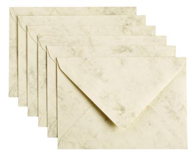Envelop papicolor c6 114x162mm marble ivoor