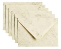 Envelop papicolor c6 114x162mm marble ivoor - thumbnail