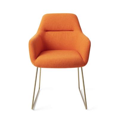 Jesper Home Kinko eetkamerstoel Tangerine slide gold