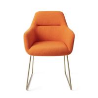 Jesper Home Kinko eetkamerstoel Tangerine slide gold - thumbnail