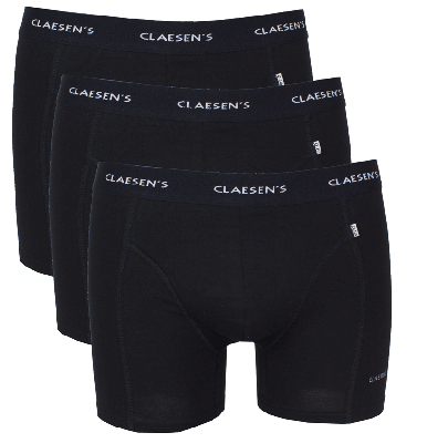 Claesens Boxershort Boston 3-Pack zwart