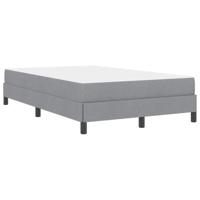 Boxspring bed met matras Lichtgrijs 120 x 200 cm Stof - thumbnail