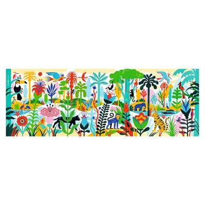 Puzzelgalerij 100 stuks - jungle DJECO meerkleurig