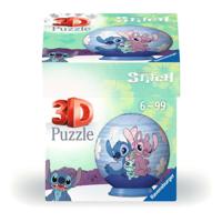 Ravensburger 3d puzzelbal stitch en angel, 54st. - thumbnail