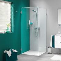 Sealskin I AM zijwand 90x200cm chroom zilver hoogglans helder glas voorzien van sealglas CCK010906335100 - thumbnail