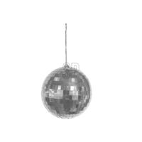 Home & Styling Kerstbal spiegelbal 15cm zilver - thumbnail