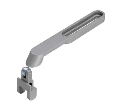 ASSA ABLOY DCG120 Haakarm | voor montage aan niet-scharnierzijde van DCG461..DCG464 | kleur zilver EV1. - 10027511