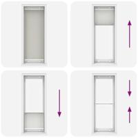 Plissgordijn 75x200 cm stofbreedte 74,4 cm polyester - thumbnail