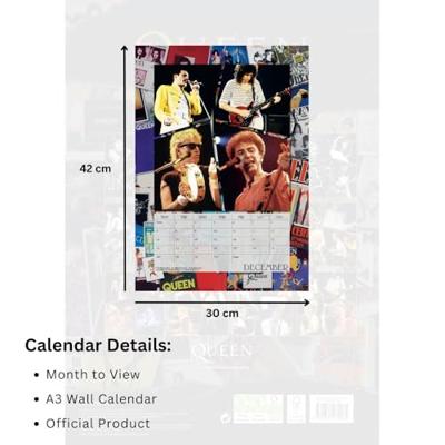 Queen Kalender 2026 A3 - thumbnail
