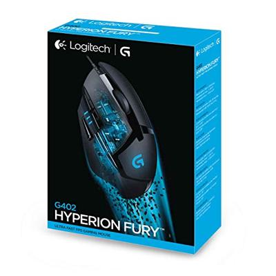 Logitech Gaming G402 Hyperion Fury Gaming-muis USB Optisch Zwart 8 Toetsen 4000 dpi Logitech Gaming G402 Hyperion Fury Gaming-muis USB Optisch Zwart 8 Toetsen 4000 dpi