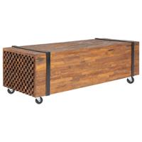 VidaXL Salontafel 110x45x38 cm massief teakhout - thumbnail