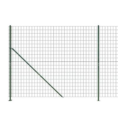 VidaXL Draadgaashek met flens 1,4x10 m groen