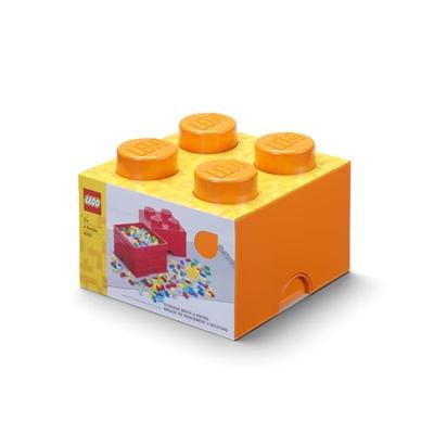 Room Copenhagen LEGO Storage Brick 4 Oranje opbergdoos - thumbnail
