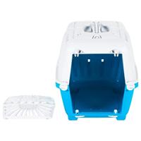 VidaXL Reismand 55x36x36 cm polypropeen wit en blauw - thumbnail