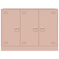 Dressoir 99x39x73 cm staal roze - thumbnail