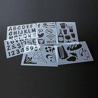 Sjablonen - set van 5 stuks - horeca - thumbnail