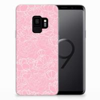 Samsung Galaxy S9 | TPU Case | White Flowers - thumbnail