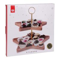 Etagere Ster Bamboe 2-Laags - thumbnail