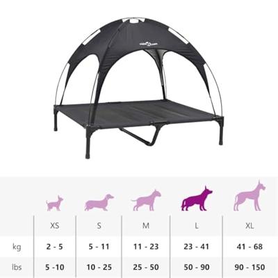 VidaXL Hondenbed zwart 92 x 77 x 82,5 cm staal