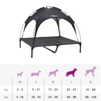 VidaXL Hondenbed zwart 92 x 77 x 82,5 cm staal - thumbnail