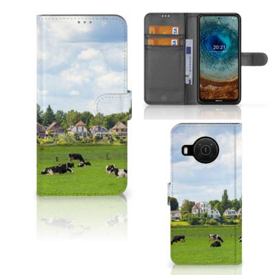 Nokia X10 | Nokia X20 | Telefoonhoesje | Met pasjeshouder | Koeien Nokia X10 | Nokia X20 | Telefoonhoesje | Met pasjeshouder | Koeien