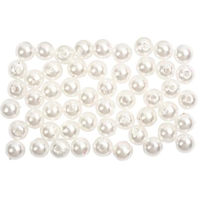Creativ Company Waskralen, d 5 mm, gatgrootte 0,7 mm, parelmoer, 100 stuk/ 1 doos