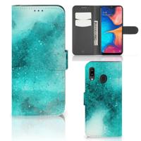 Hoesje Samsung Galaxy A30 Painting Blue - thumbnail