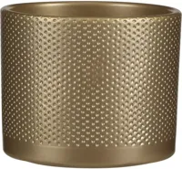 Era pot round gold relief H14,5 x D17,5 cm stenen binnenpot Mica Decorations - Mica decorations - thumbnail