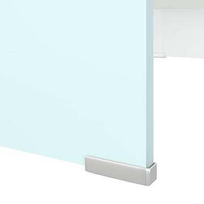 Tv-meubel/monitorverhoger 70x30x13 cm glas groen