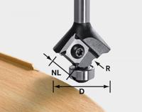 Festool Accessoires Keermes-afrondfrees HW S8 HW R2 D28 KL12,7OFK - 499809 - thumbnail