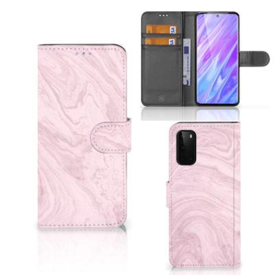 Samsung Galaxy S20 | Bookcase | Marble Pink - Origineel Cadeau Vriendin